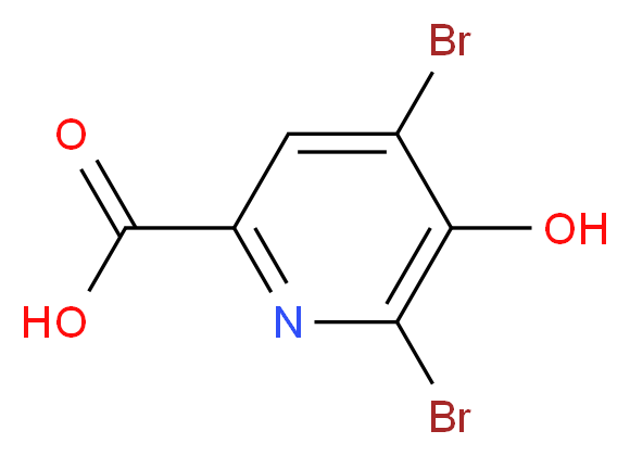 4,6-Dibromo-5-hydroxypicolinic acid_Molecular_structure_CAS_64354-26-3)
