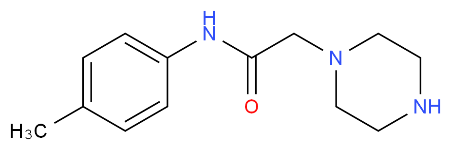 N-(4-Methylphenyl)-2-piperazin-1-ylacetamide_Molecular_structure_CAS_)