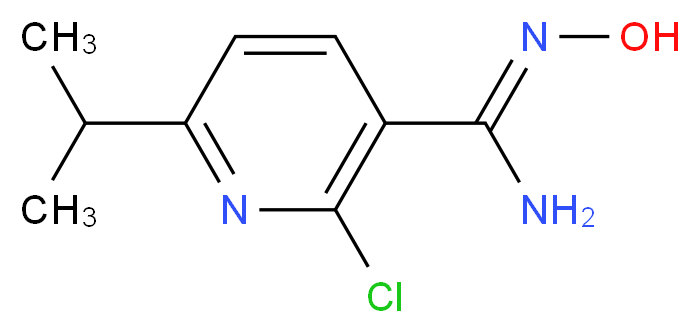 2-Chloro-N'-hydroxy-6-isopropyl-3-pyridinecarboximidamide_Molecular_structure_CAS_)