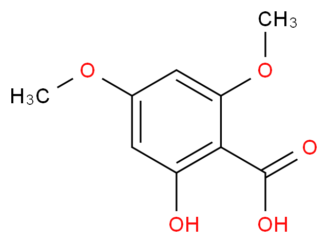 2-Hydroxy-4,6-dimethoxybenzoic acid_Molecular_structure_CAS_3187-19-7)