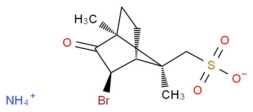 Ammonium ((1S,3R,4R,7S)-3-bromo-1,7-dimethyl-2-oxobicyclo[2.2.1]heptan-7-yl)methanesulfonate_Molecular_structure_CAS_55870-50-3)