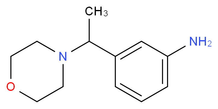 3-[1-(morpholin-4-yl)ethyl]aniline_Molecular_structure_CAS_)