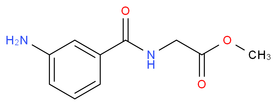 methyl [(3-aminobenzoyl)amino]acetate_Molecular_structure_CAS_)