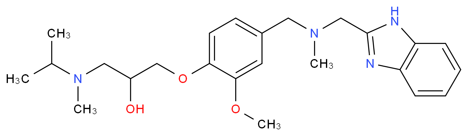 1-(4-{[(1H-benzimidazol-2-ylmethyl)(methyl)amino]methyl}-2-methoxyphenoxy)-3-[isopropyl(methyl)amino]-2-propanol_Molecular_structure_CAS_)