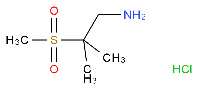 2-methanesulfonyl-2-methylpropan-1-amine hydrochloride_Molecular_structure_CAS_)