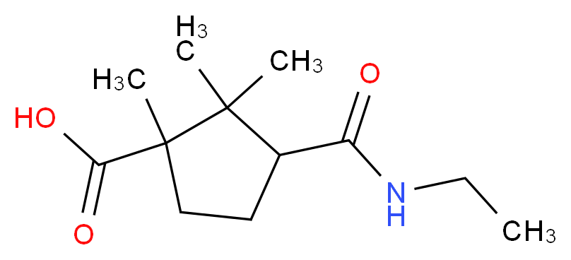 3-[(ethylamino)carbonyl]-1,2,2-trimethylcyclopentanecarboxylic acid_Molecular_structure_CAS_627844-39-7)