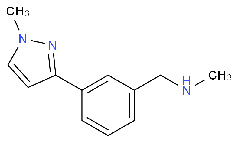 N-methyl-3-(1-methyl-1H-pyrazol-3-yl)benzylamine_Molecular_structure_CAS_910037-12-6)