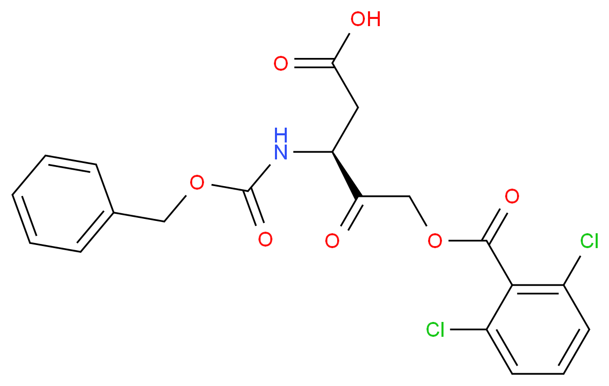 Z-L-Asp α-([2,6-dichlorobenzoyloxy]methyl ketone)_Molecular_structure_CAS_153088-73-4)