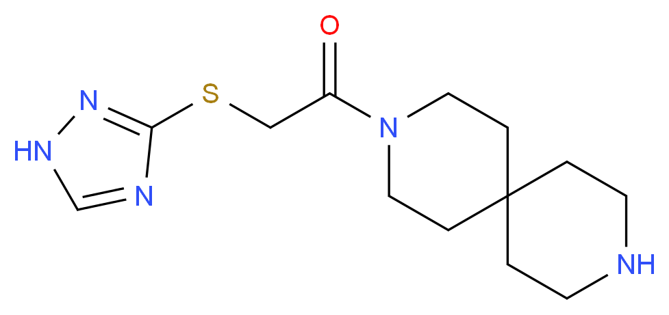 3-[(1H-1,2,4-triazol-3-ylthio)acetyl]-3,9-diazaspiro[5.5]undecane_Molecular_structure_CAS_)