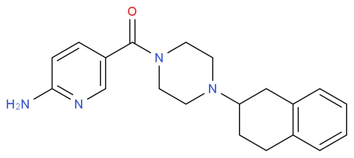 5-{[4-(1,2,3,4-tetrahydro-2-naphthalenyl)-1-piperazinyl]carbonyl}-2-pyridinamine_Molecular_structure_CAS_)