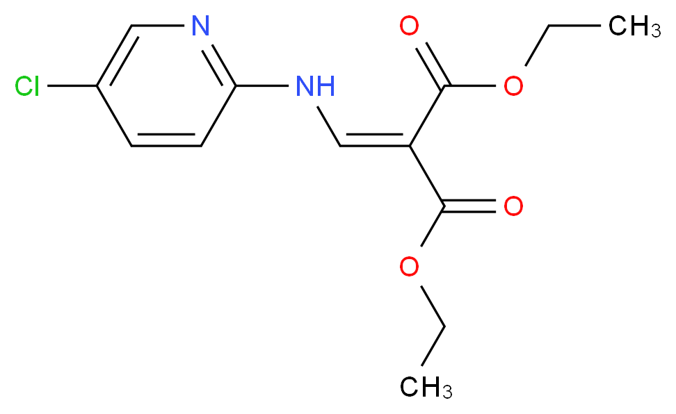 Diethyl 2-{[(5-chloro-2-pyridinyl)amino]-methylene}malonate_Molecular_structure_CAS_16867-57-5)