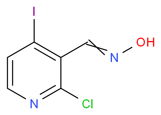 2-Chloro-4-iodonicotinaldehyde oxime_Molecular_structure_CAS_1142191-71-6)
