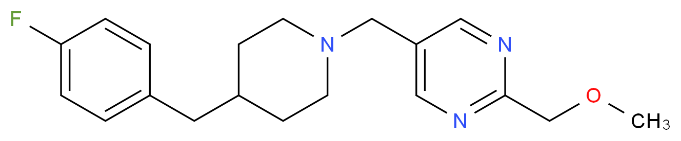 5-{[4-(4-fluorobenzyl)-1-piperidinyl]methyl}-2-(methoxymethyl)pyrimidine_Molecular_structure_CAS_)