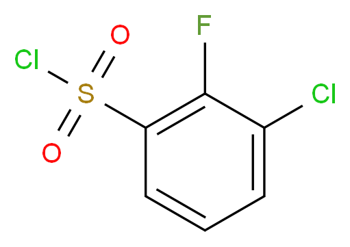 3-Chloro-2-fluorobenzenesulphonyl chloride_Molecular_structure_CAS_351003-48-0)