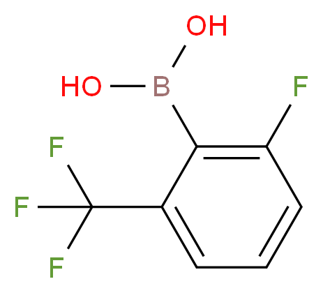 2-FLUORO-6-(TRIFLUOROMETHYL)PHENYLBORONIC ACID_Molecular_structure_CAS_313545-34-5)