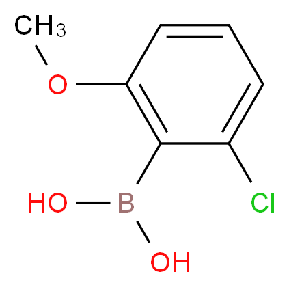 2-Chloro-6-methoxyphenylboronic acid_Molecular_structure_CAS_385370-80-9)