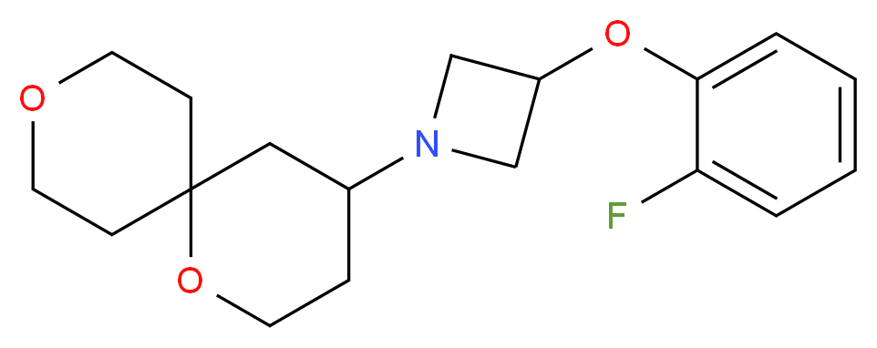 1-(1,9-dioxaspiro[5.5]undec-4-yl)-3-(2-fluorophenoxy)azetidine_Molecular_structure_CAS_)