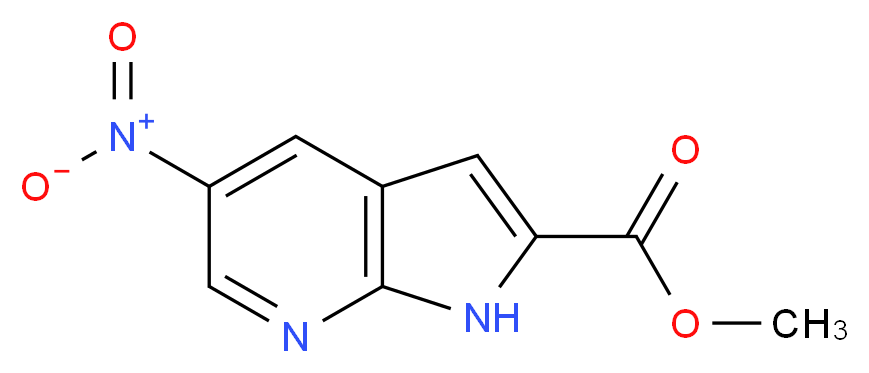 Methyl 5-nitro-7-azaindole-2-carboxylate_Molecular_structure_CAS_952182-17-1)