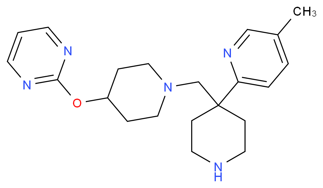 2-[(1-{[4-(5-methylpyridin-2-yl)piperidin-4-yl]methyl}piperidin-4-yl)oxy]pyrimidine_Molecular_structure_CAS_)