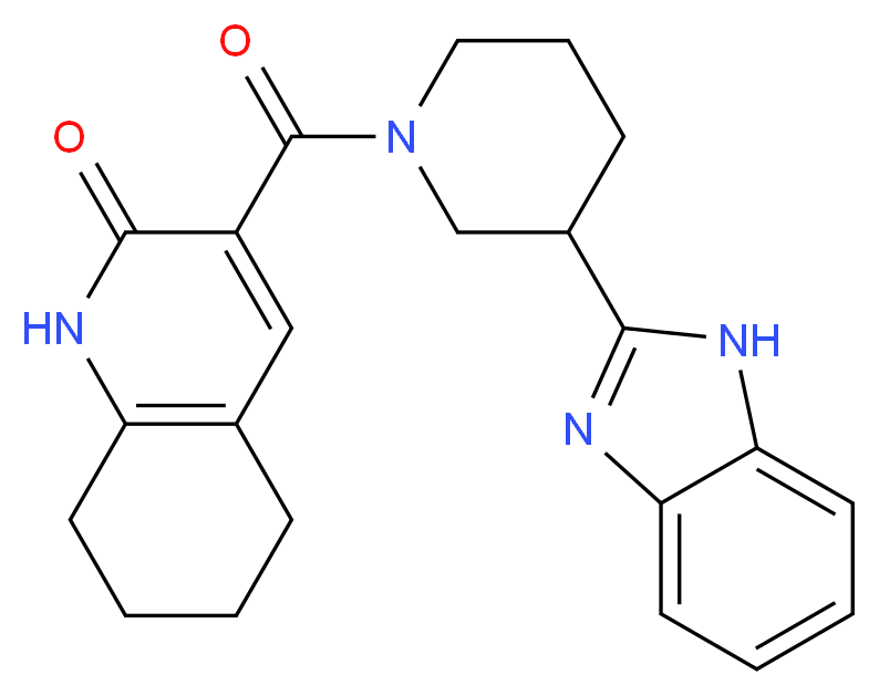 3-{[3-(1H-benzimidazol-2-yl)-1-piperidinyl]carbonyl}-5,6,7,8-tetrahydro-2(1H)-quinolinone_Molecular_structure_CAS_)