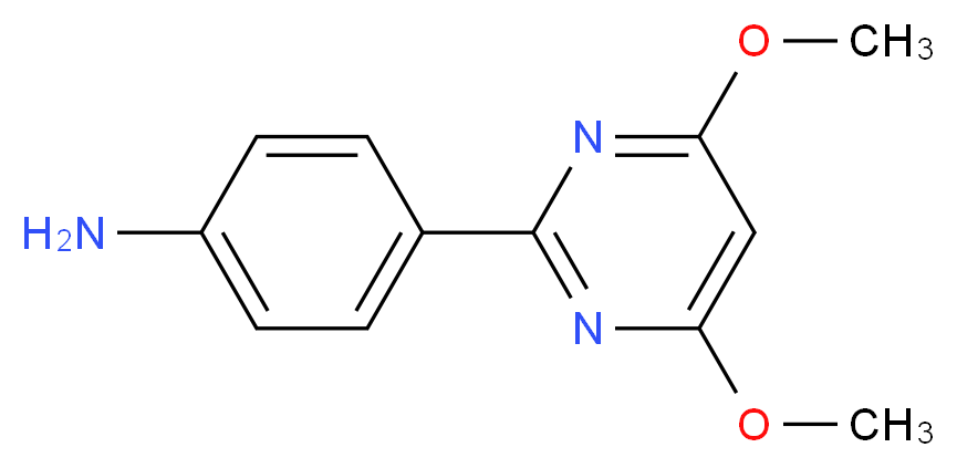 4-(4,6-Dimethoxypyrimidin-2-yl)aniline_Molecular_structure_CAS_387350-86-9)