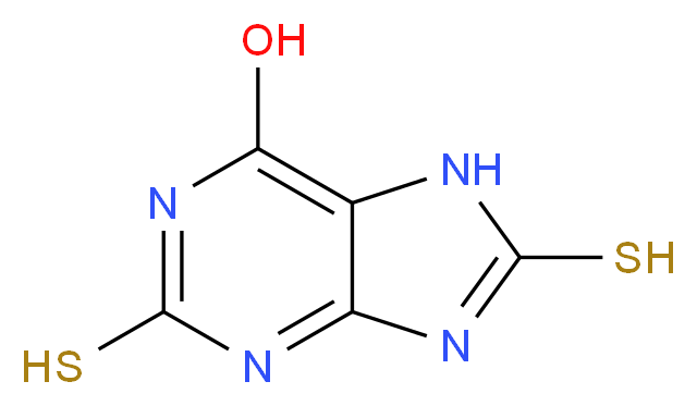 6-Hydroxy-2,8-dimercaptopurine_Molecular_structure_CAS_15986-32-0)