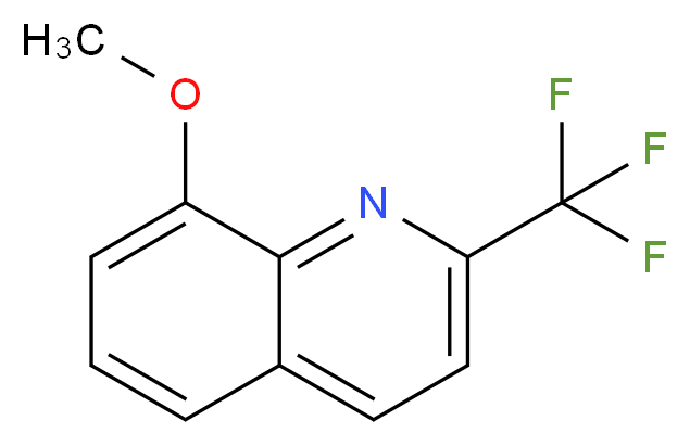 8-Methoxy-2-(trifluoromethyl)quinoline 97%_Molecular_structure_CAS_)