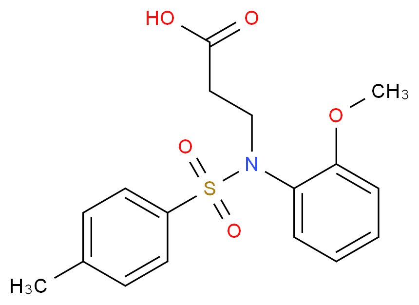 3-{(2-methoxyphenyl)[(4-methylphenyl)sulfonyl]amino}propanoic acid_Molecular_structure_CAS_103687-96-3)