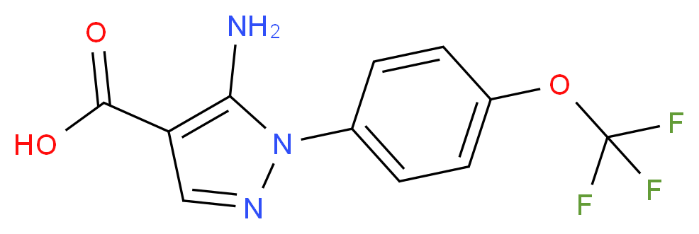 5-amino-1-(4-(trifluoromethoxy)phenyl)-1H-pyrazole-4-carboxylic acid_Molecular_structure_CAS_)