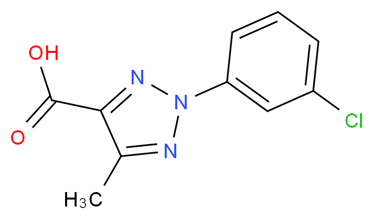 2-(3-chlorophenyl)-5-methyl-2H-1,2,3-triazole-4-carboxylic acid_Molecular_structure_CAS_1627-90-3)
