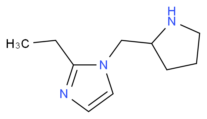2-ethyl-1-(pyrrolidin-2-ylmethyl)-1H-imidazole_Molecular_structure_CAS_)
