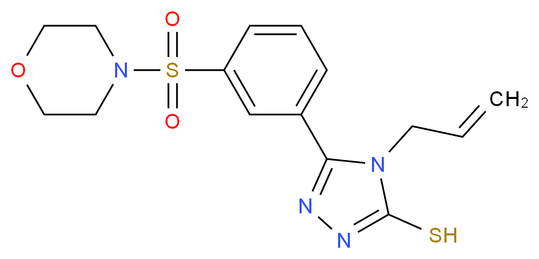 4-allyl-5-[3-(morpholin-4-ylsulfonyl)phenyl]-4H-1,2,4-triazole-3-thiol_Molecular_structure_CAS_)