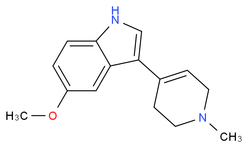 5-Methoxy-3-(1-methyl-1,2,3,6-tetrahydro-4-pyridinyl)-1H-indole_Molecular_structure_CAS_)