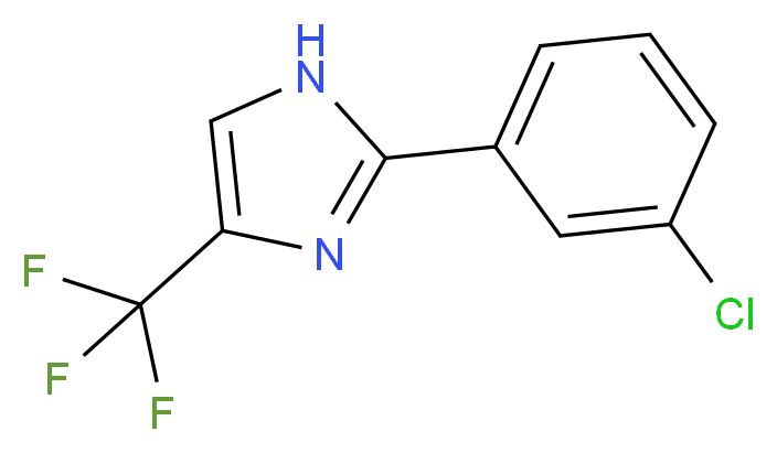2-(3-Chlorophenyl)-4-(trifluoromethyl)-1H-imidazole_Molecular_structure_CAS_)