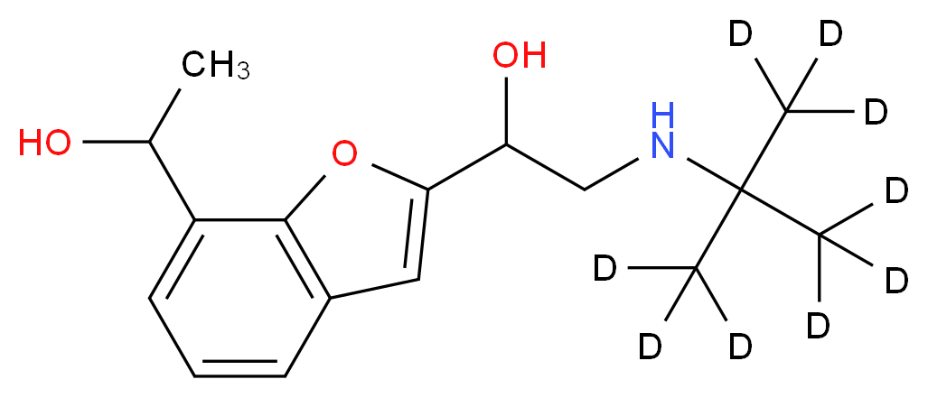 1'-Hydroxy Bufuralol-d9 (Mixture of Diastereomers)_Molecular_structure_CAS_)