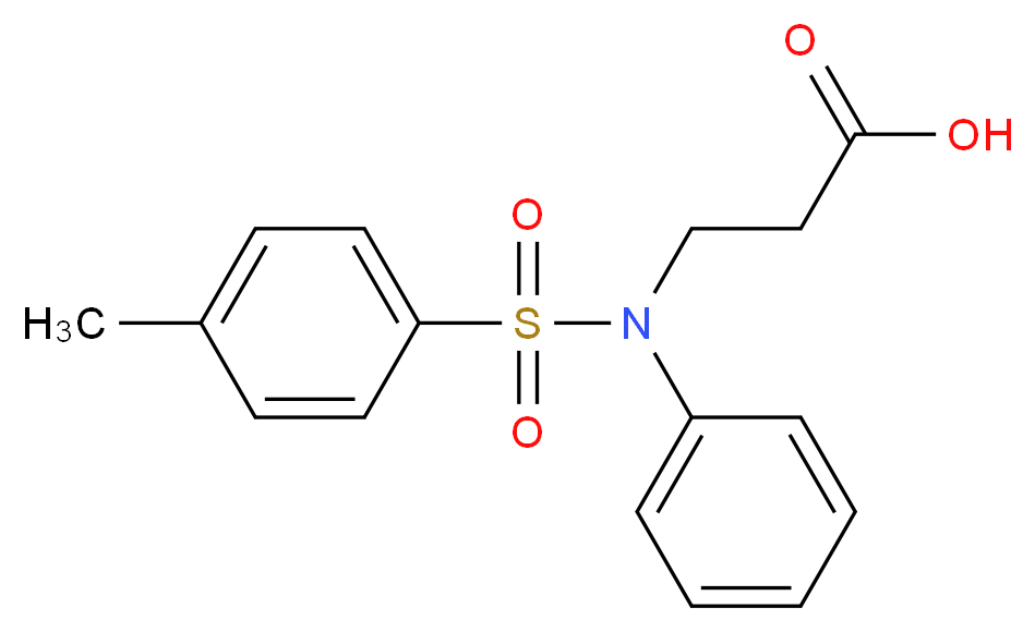3-[Phenyl-(toluene-4-sulfonyl)-amino]-propionic acid_Molecular_structure_CAS_65148-06-3)