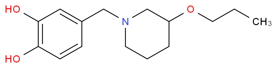 4-[(3-propoxypiperidin-1-yl)methyl]benzene-1,2-diol_Molecular_structure_CAS_)