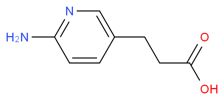 3-(6-aminopyridin-3-yl)propanoic acid_Molecular_structure_CAS_)