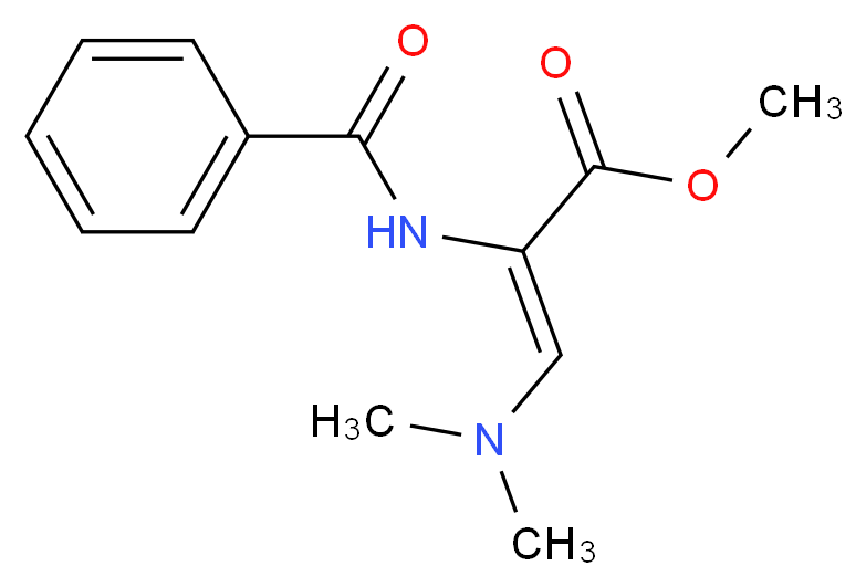 Methyl 2-(benzoylamino)-3-(dimethylamino)acrylate_Molecular_structure_CAS_56952-04-6)