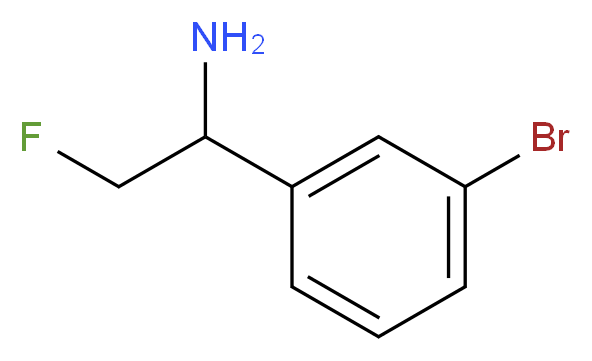 1-(3-bromophenyl)-2-fluoroethanamine_Molecular_structure_CAS_)