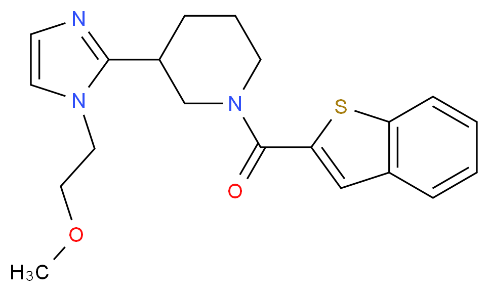 1-(1-benzothien-2-ylcarbonyl)-3-[1-(2-methoxyethyl)-1H-imidazol-2-yl]piperidine_Molecular_structure_CAS_)