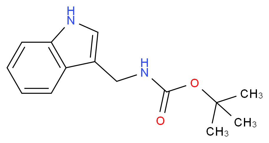 tert-Butyl ((1H-indol-3-yl)methyl)carbamate_Molecular_structure_CAS_60524-00-7)