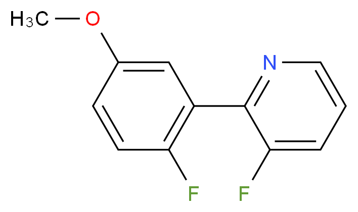 3-fluoro-2-(2-fluoro-5-methoxyphenyl)pyridine_Molecular_structure_CAS_)