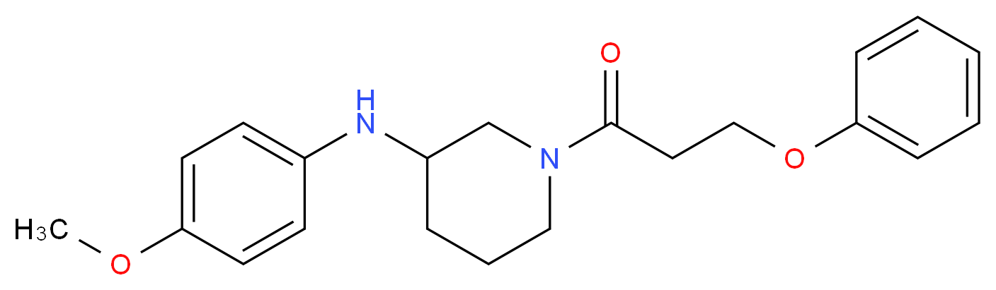 N-(4-methoxyphenyl)-1-(3-phenoxypropanoyl)-3-piperidinamine_Molecular_structure_CAS_)