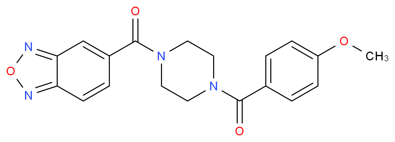 5-{[4-(4-methoxybenzoyl)-1-piperazinyl]carbonyl}-2,1,3-benzoxadiazole_Molecular_structure_CAS_)