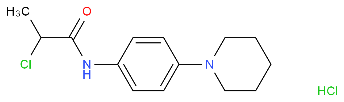 2-chloro-N-(4-piperidin-1-ylphenyl)propanamide hydrochloride_Molecular_structure_CAS_)