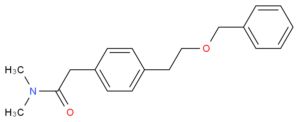 2-{4-[2-(benzyloxy)ethyl]phenyl}-N,N-dimethylacetamide_Molecular_structure_CAS_)