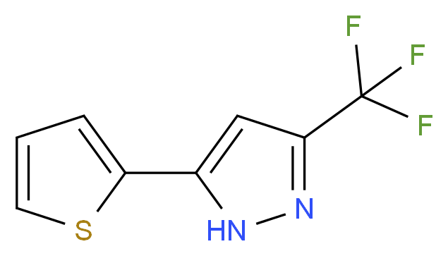 5-(2-Thienyl)-3-(trifluoromethyl)-1H-pyrazole_Molecular_structure_CAS_26974-16-3)