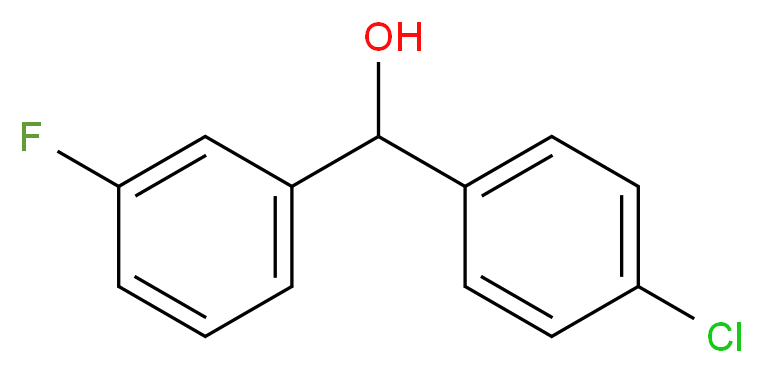 4-Chloro-3'-fluorobenzhydrol 97%_Molecular_structure_CAS_)