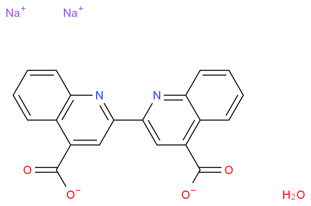 Bicinchoninic acid disodium salt hydrate_Molecular_structure_CAS_979-88-4(anhydrous))